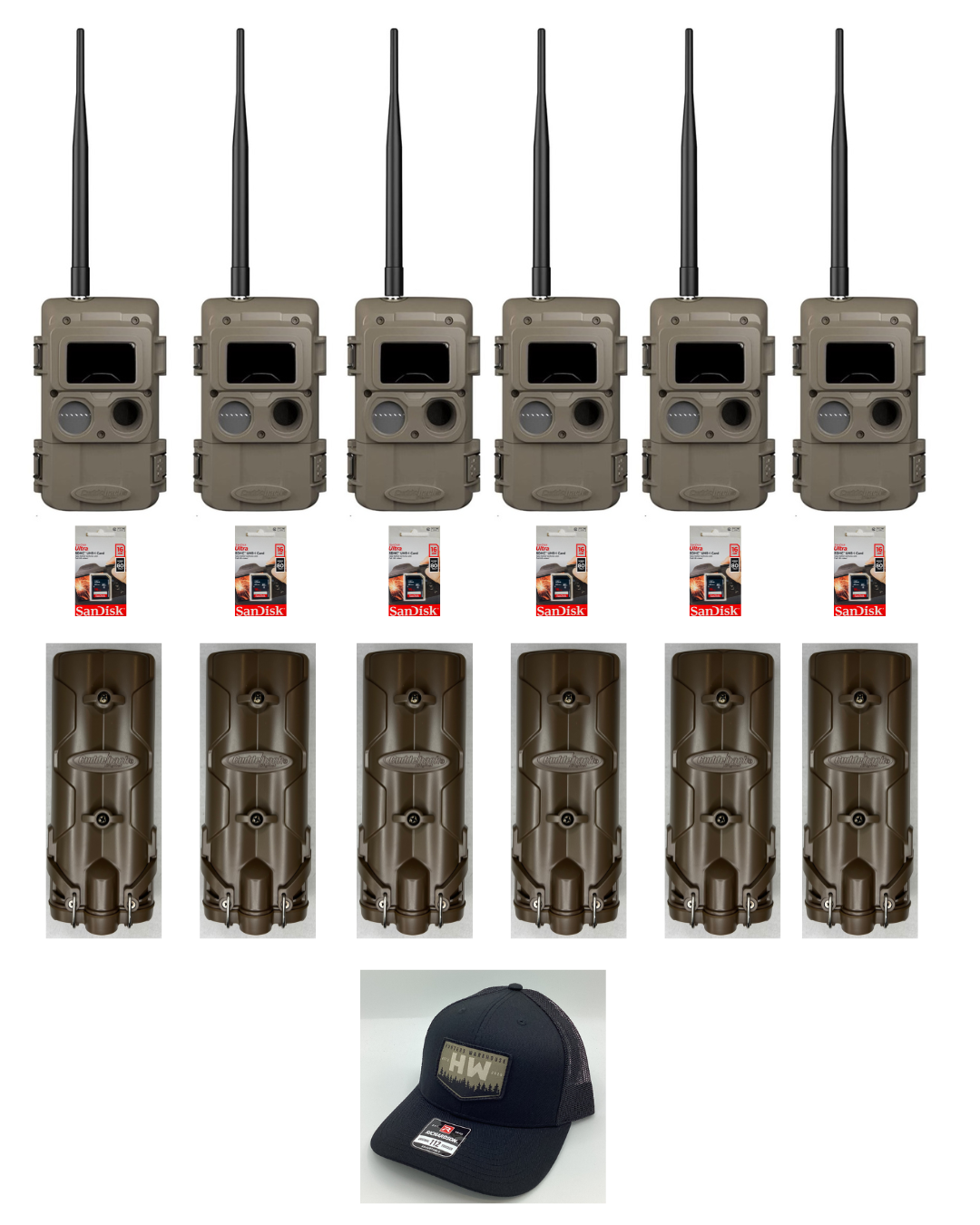 CuddeLink 6-Camera Long Range IR Kit